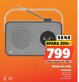Power SENZ Bluetooth-radio SENZTOURIS3BK erbjuda
