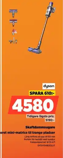 Power Dyson Skaftdammsugare DYSV10ABSOLUT erbjuda