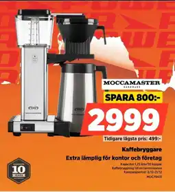 Power MOCCAMANTER Kaffebryggare MOC79431 erbjuda