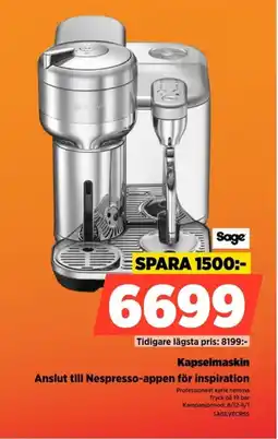 Power Kapselmaskin SAGEVECRSS erbjuda