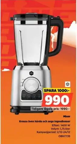 Power Mixer OBH7739 erbjuda