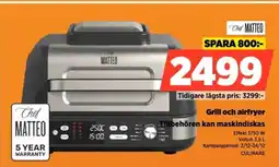 Power Chef Matteo Grill och airfryer CULINARE erbjuda