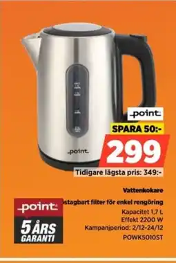 Power Point Vattenkokare POWK5010ST erbjuda
