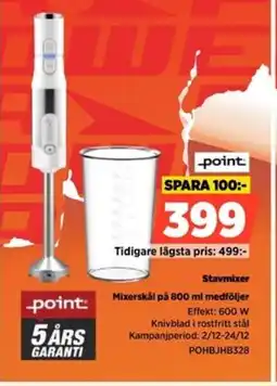 Power Point Stavmixer POHBJHB328 erbjuda