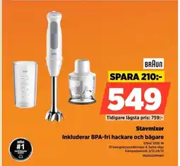 Power BRAUN Stavmixer MQ50201MWH erbjuda