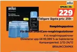 Power BRAUN Rengöringspatron BRAUNCCR4MIX erbjuda