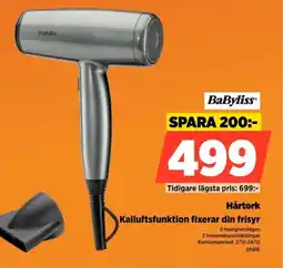 Power BaByliss Hårtork D581E erbjuda
