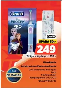 Power Oral-B Eltandborste ORALBVPROKFTC erbjuda