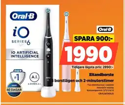 Power Oral-B Eltandborste ORALBIO6DUO erbjuda