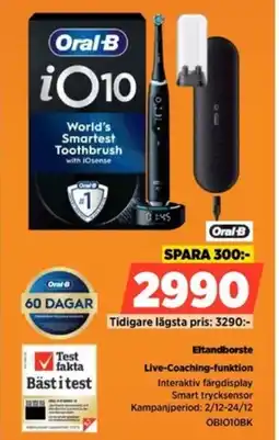Power Oral-B Eltandborste OBIO10BK erbjuda
