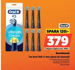 Power Oral-B Borsthuvud OBIOULTCLBK6 erbjuda