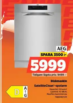 Power AEG Diskmaskin FBB63927ZM erbjuda