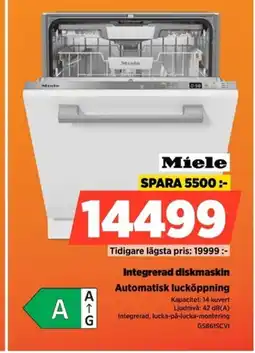 Power Miele Integrerad diskmaskin G5861SCVI erbjuda
