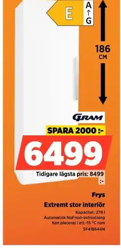 Power GRAM Frys SF418644N erbjuda
