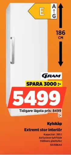 Power GRAM Kylskåp SK418644 erbjuda