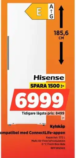 Power Hisense Kylskåp RPF185EWE erbjuda
