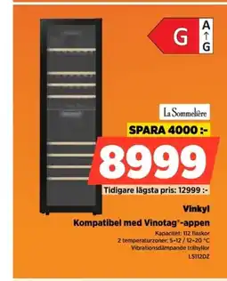Power La Sommelière Vinkyl LS112DZ erbjuda