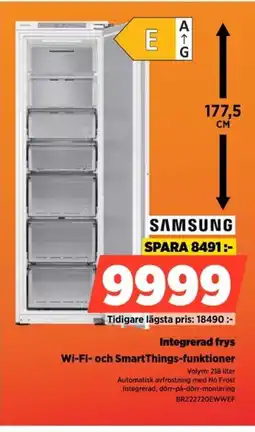 Power SAMSUNG Integrerad frys BRZ22720EWWEF erbjuda