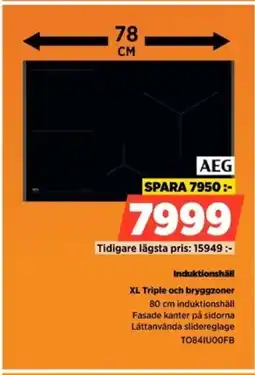 Power AEG Induktionshäll TO841U00FB erbjuda