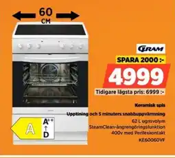 Power GRAM Keramisk spis KE60060VF erbjuda