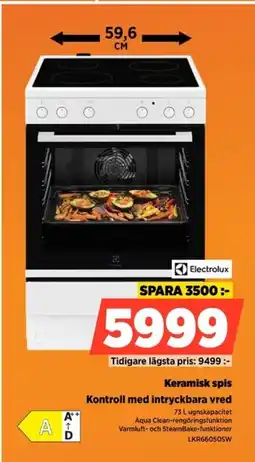 Power Electrolux Keramisk spis LKR66050SW erbjuda