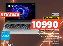 Power Lenovo 15,6" bärbar ganingdator 83JE0030MX erbjuda