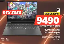 Power HP 15,6" bärbar dator 15FB3032NO erbjuda