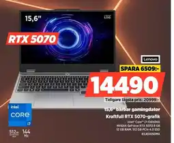 Power Lenovo 15,6" barbar gamingdator 83JE0050MX erbjuda