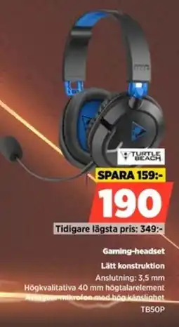 Power Gaming-headset TBSOP erbjuda