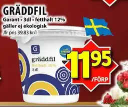 Matvärlden Tensta GRÄDDFIL erbjuda