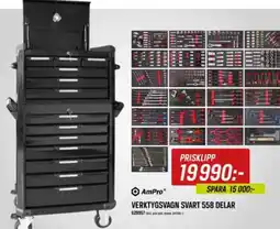 Tools Verktygsvagn svart 558 delar erbjuda