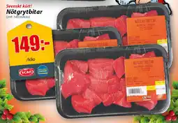 Extra Mjällby Stormarknad Svenskt kött! Nötgrytbitar erbjuda