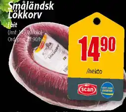 Extra Mjällby Stormarknad Småländsk Lökkorv erbjuda