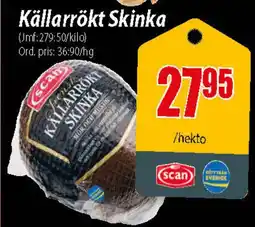 Extra Mjällby Stormarknad Källarrökt Skinka erbjuda
