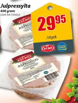 Extra Mjällby Stormarknad Scan Julpressylta erbjuda