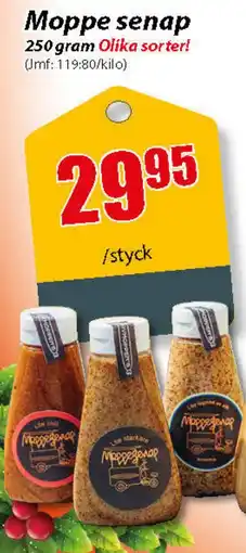 Extra Mjällby Stormarknad Moppe senap erbjuda