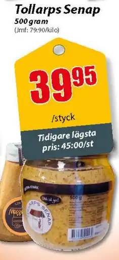Extra Mjällby Stormarknad Tollarps Senap erbjuda
