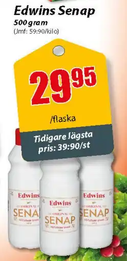 Extra Mjällby Stormarknad Edwins Senap erbjuda