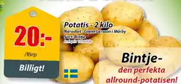 Extra Mjällby Stormarknad Potatis erbjuda