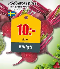 Extra Mjällby Stormarknad Rödbetor i påse erbjuda
