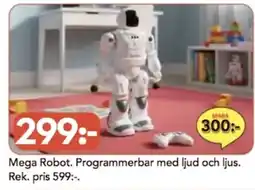 Bo Ohlsson Mega Robot. Programmerbar med ljud och ljus erbjuda