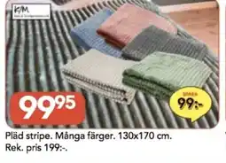 Bo Ohlsson Pläd stripe erbjuda