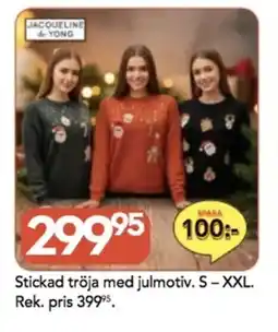 Bo Ohlsson Stickad tröja med julmotiv. erbjuda