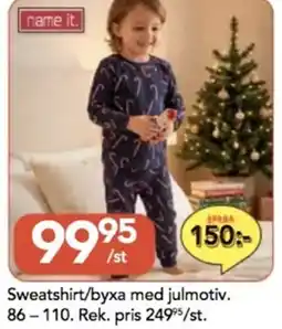Bo Ohlsson Sweatshirt/byxa med julmotiv erbjuda