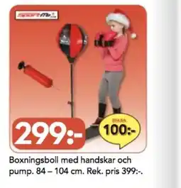 Bo Ohlsson Boxningsboll med handskar och pump erbjuda