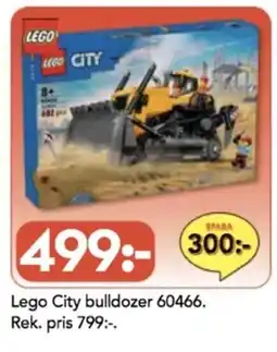 Bo Ohlsson Lego City bulldozer 60466 erbjuda