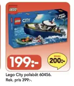 Bo Ohlsson Lego City polisbåt 60456 erbjuda