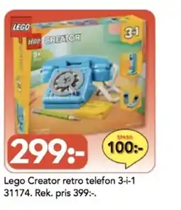 Bo Ohlsson Lego Creator retro telefon 3-i-1 31174 erbjuda