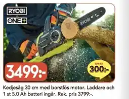Bo Ohlsson RYOBI ONE+ Kedjesåg erbjuda