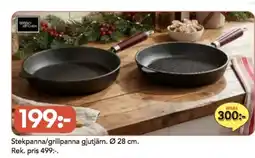 Bo Ohlsson Stekpanna/grillpanna gjutjärn erbjuda